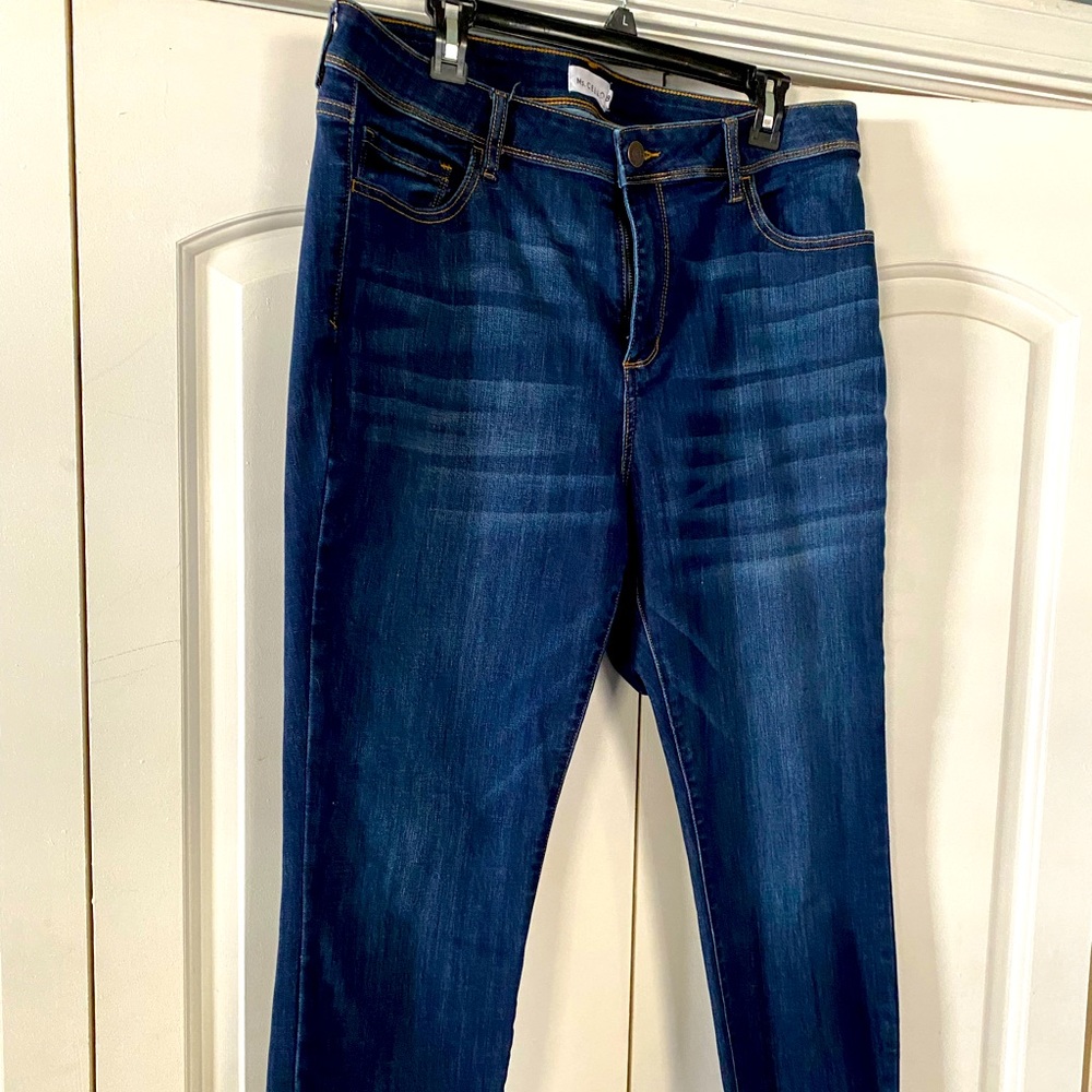 Ms Cello size 18 frayed edged jeans.